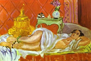 ヌード Painting - 赤のオダリスク・ハーモニー 1926 年の抽象的なヌード